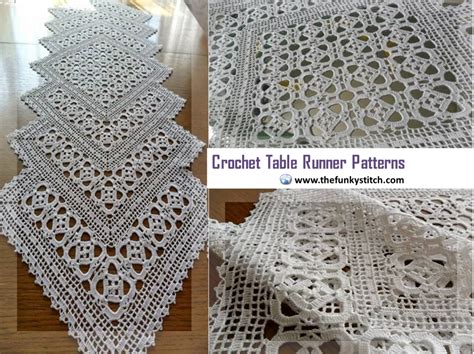 free vintage crochet table runner patterns